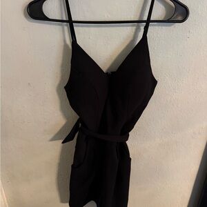 Emerald Sundae Black Mini Romper